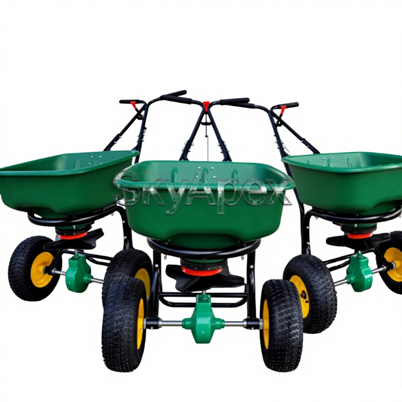 Grass Seed Spreader - Handgeführter Rotationsstreuer für Rasensamen, Dünger und