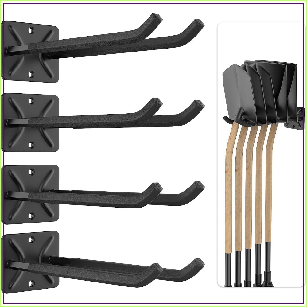 Gardening Tools Storage - Robuste Garagen-Aufbewahrungshaken, 12,4 Zoll große Wandhalterungen