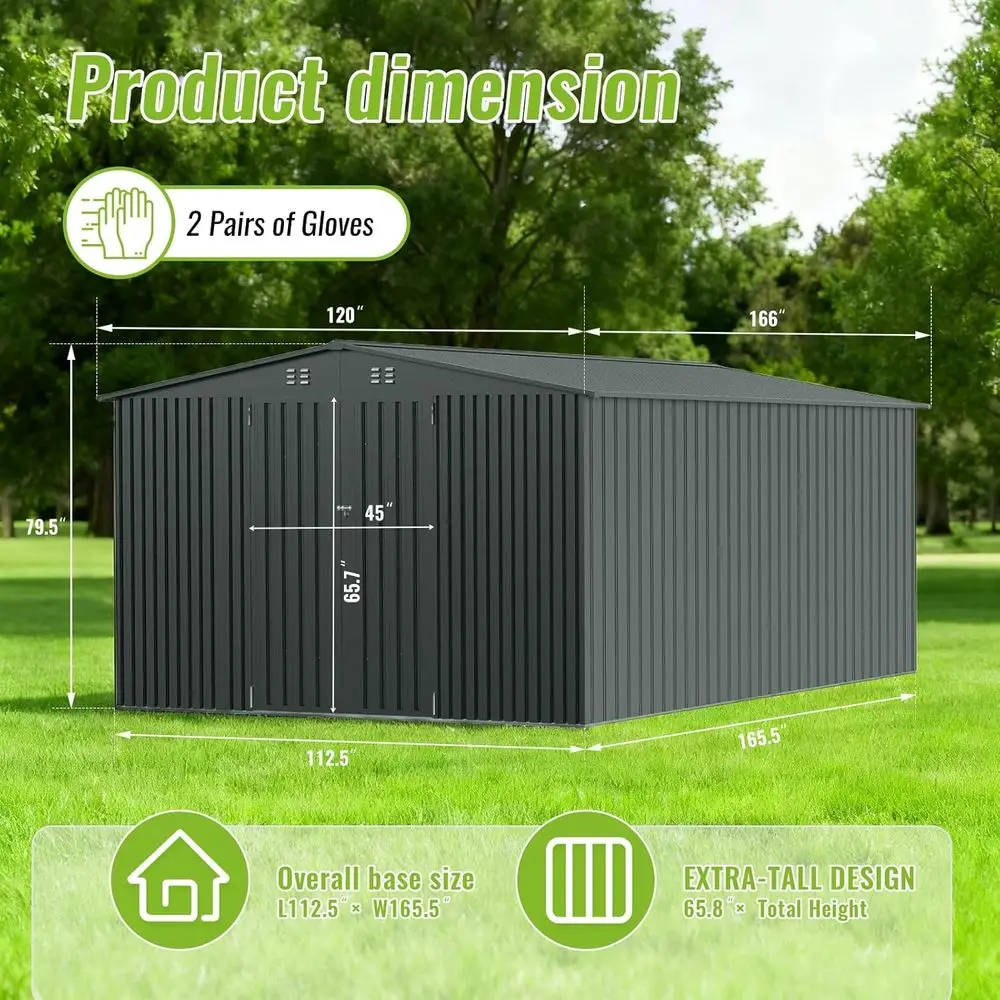 Langlebiger Metall-Geräteschup – Gardening Tools Storage Bewertung und Preis