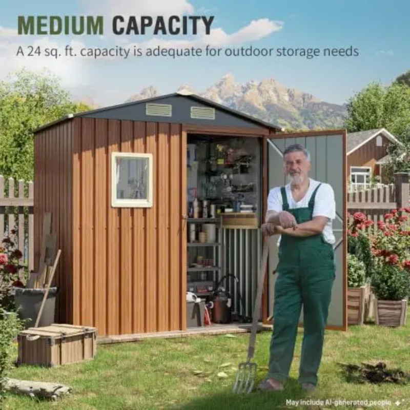 Outdoor-Lagerschuppen 6x4 Fuß, – Gardening Tools Storage Bewertung und Preis